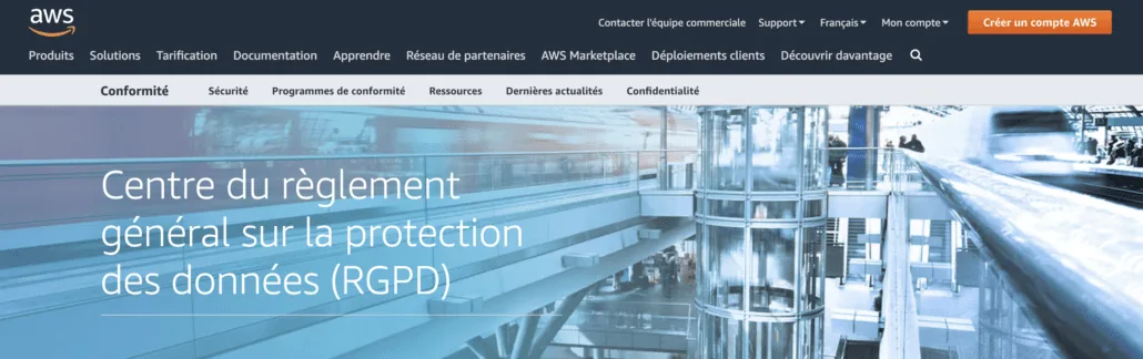 RGPD et données personnelles : comment atteindre la conformité avec le Cloud d’AWS ?